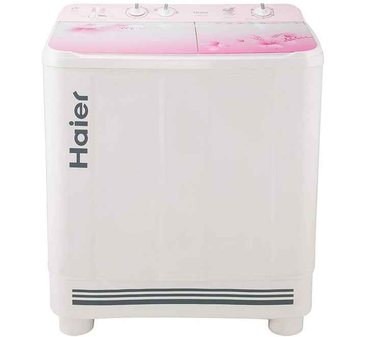 Haier 9 kg Semi Automatic Top Load White Pink  (HTW90-1159FL)